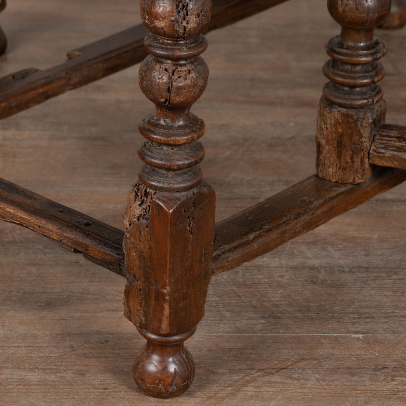 18th Century Portuguese Chestnut Drop Leaf Dining Console Table gallery
