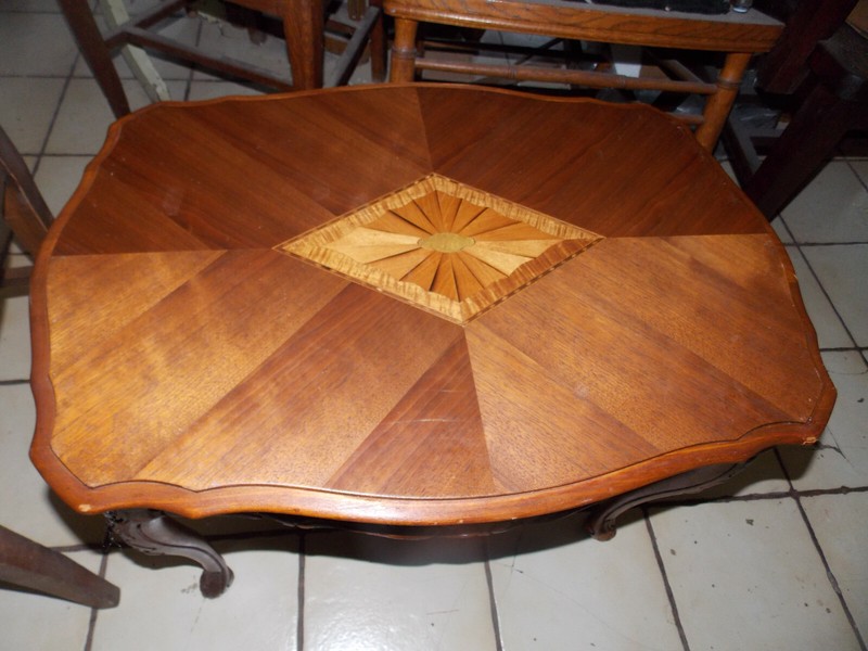 Mahogany Carved Inlaid Top Coffee Table (CT-246) gallery