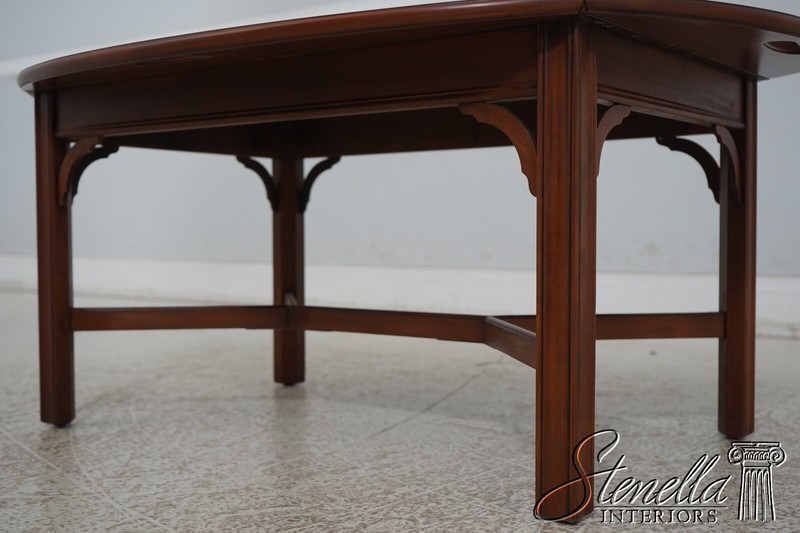 67256: HENKEL HARRIS Cherry Chippendale Butler Coffee Table gallery