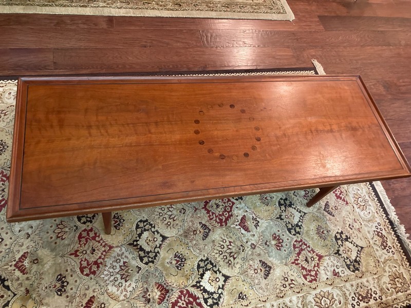 Kipp Stewart for Drexel cocktail table, vintage mid-century, walnut, original  gallery