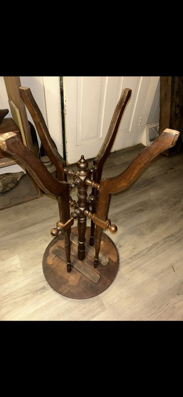 Antique Walnut Victorian Candle or Plant Stand /lamp Stand 1900s gallery