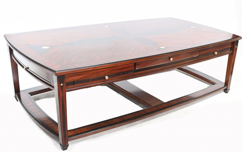 Art Deco Coffee Table Geometric Inlay gallery