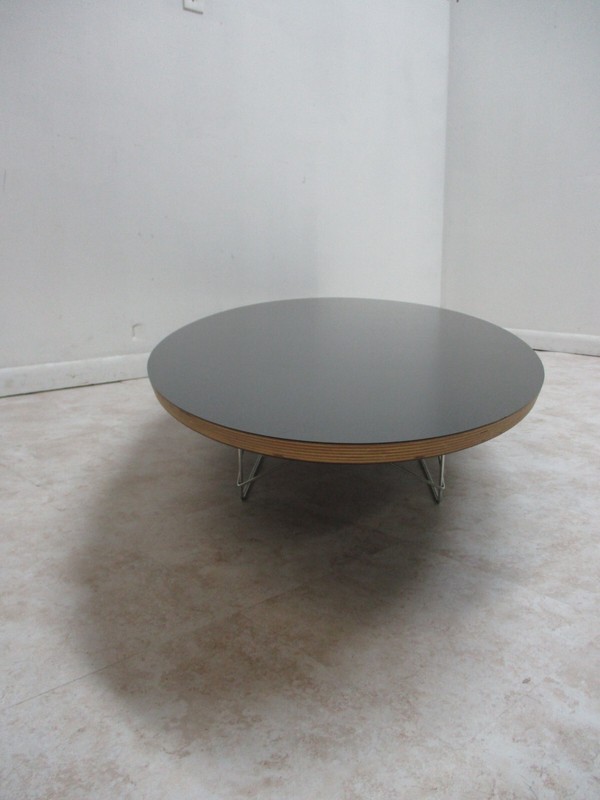 Vintage Eames Herman Miller Wire Base Elliptical Surfboard Coffee Table gallery