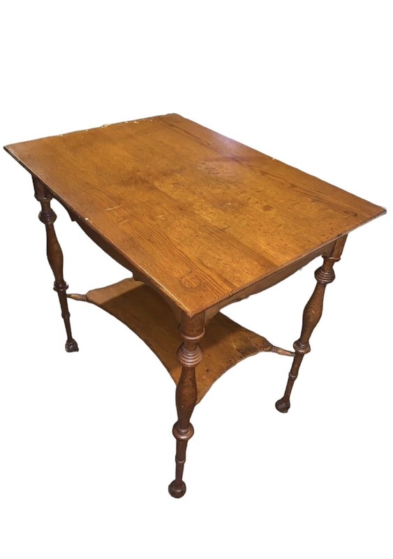 Antique Early Ball & Stick Vintage Table