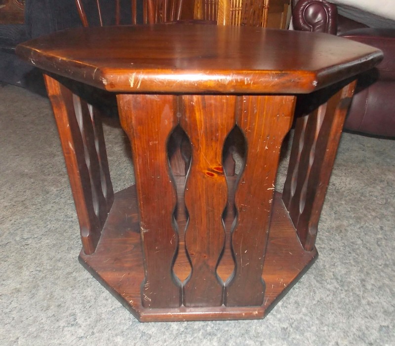 Old Tavern Pine Ethan Allen Swivel End Table (T369) (EA-19) gallery
