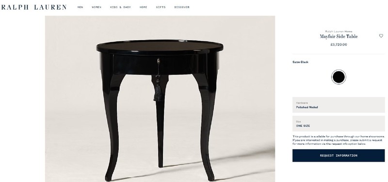 PAIR OF RALPH LAUREN RRP £11,440 MAYFAIR OCCASIONAL SIDE END LAMP WINE TABLES gallery