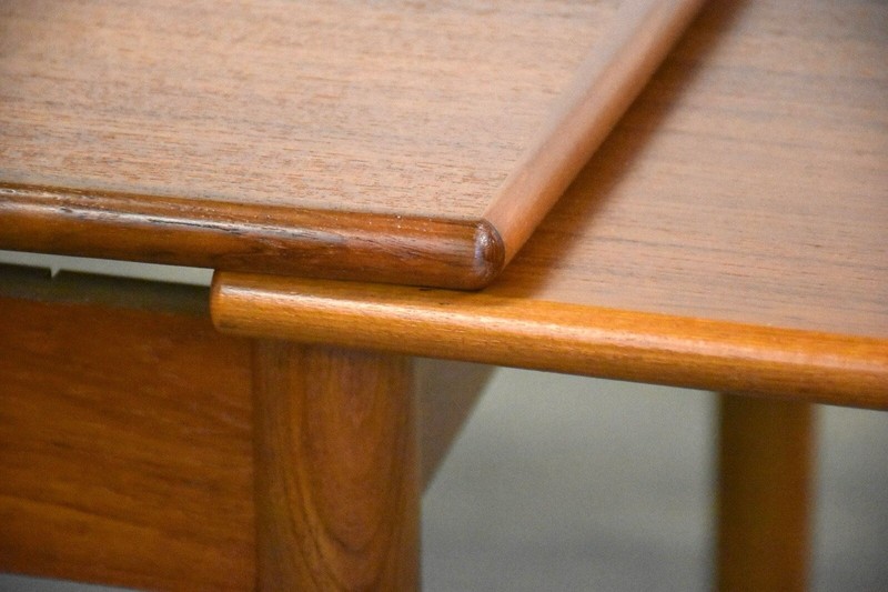 Danish Modern Teak Draw Leaf Dining Table gallery
