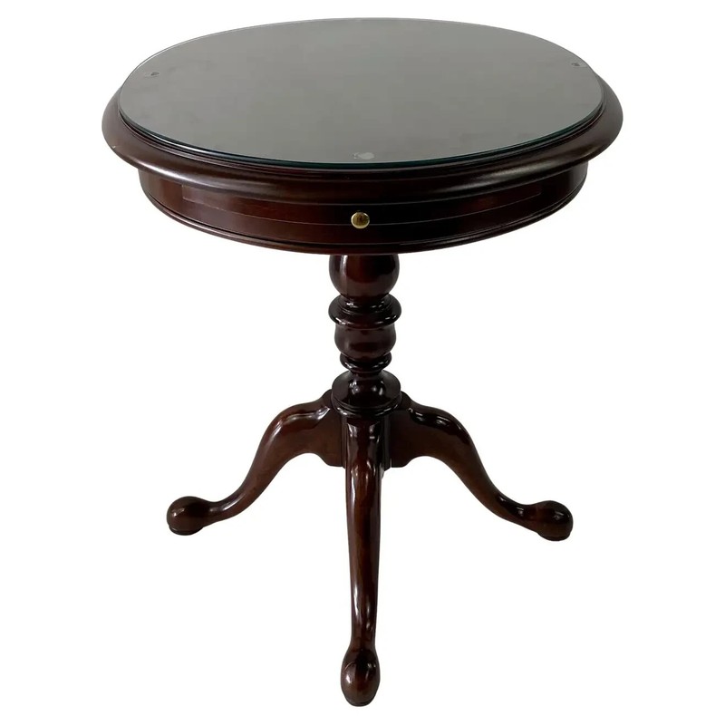 Georgian Style Tri -Leg Mahogany Gueridon, Side or End Table