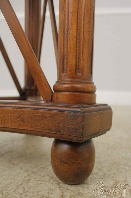 56062EC: Round Neoclassical Walnut Lamp Table gallery