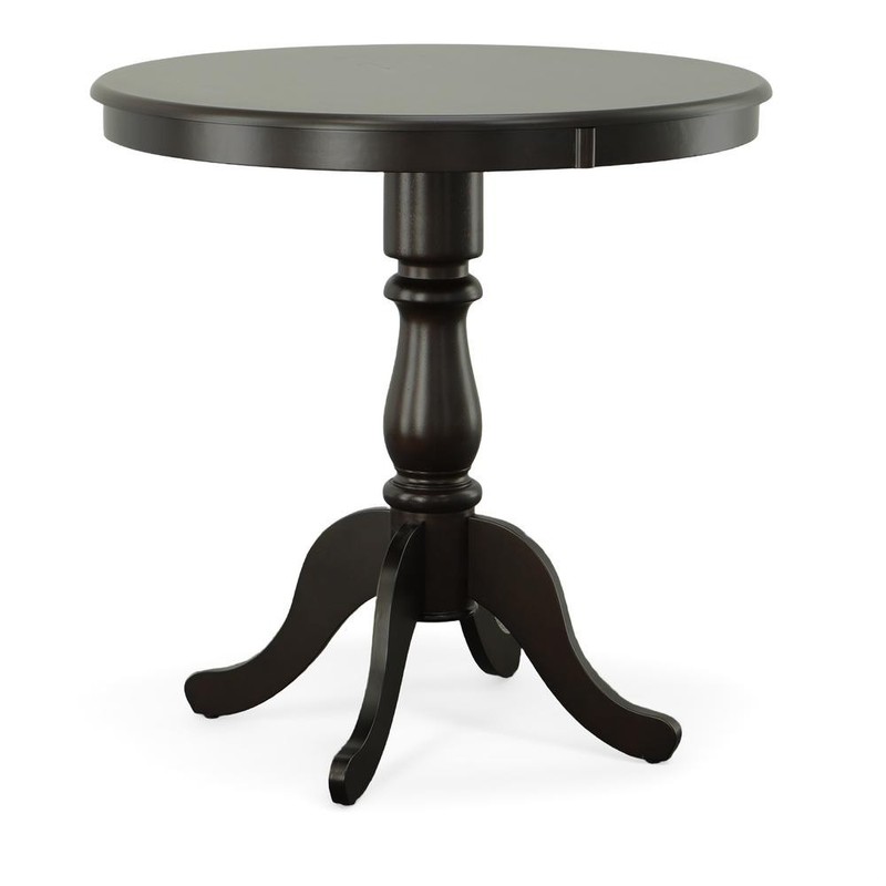 Fairview 36" Round Pedestal Bar Table - Espresso gallery