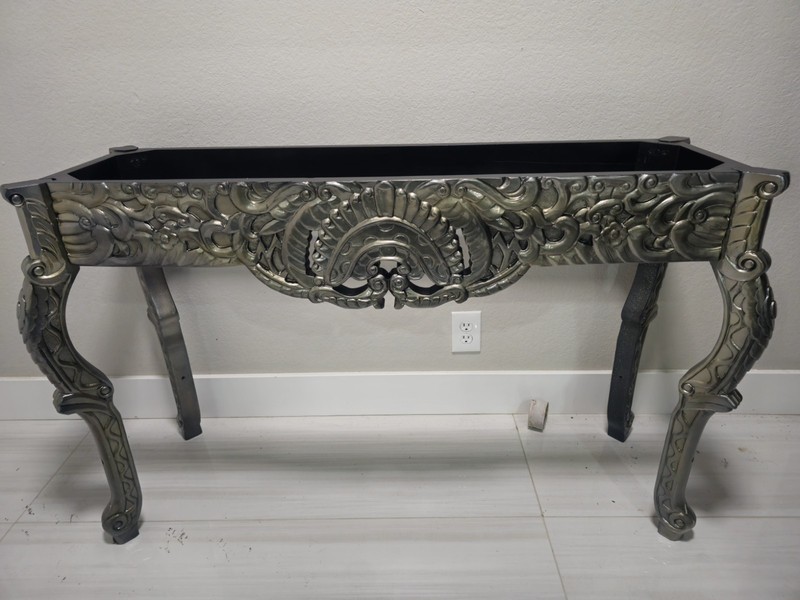 Console Table - Gilded Baroque Rococo, Italian Marble Top gallery