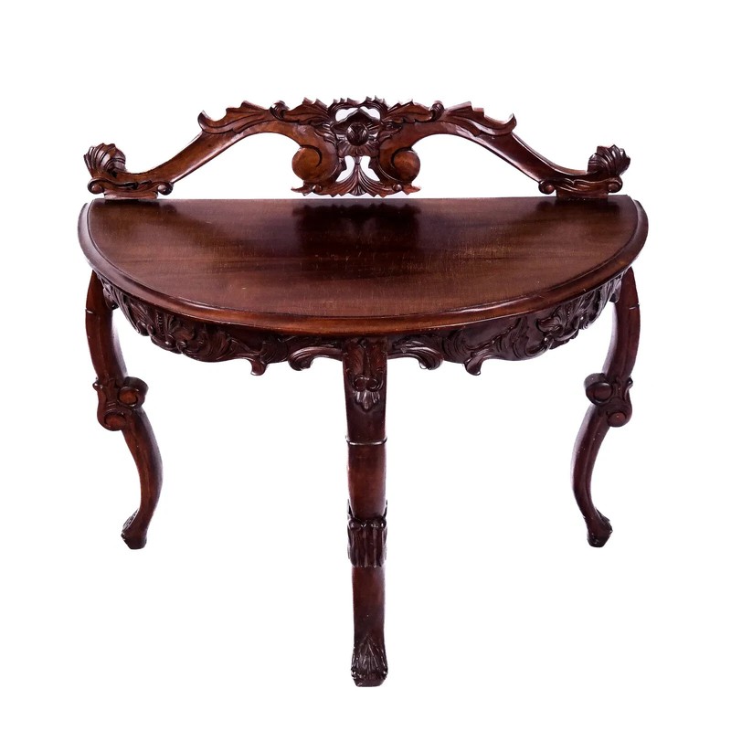 LOT 3959 Victorian-Style Demilune Bow Console