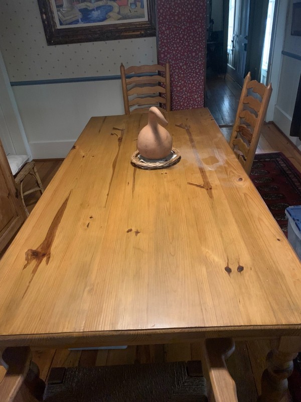 Farm house pine dining table