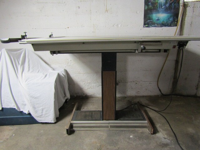 Hamilton Drafting Table Adjustable Lighting, Height and Tilt Graphic Arts USA gallery
