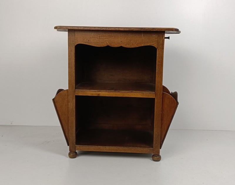 Antique Rare Art Deco Cabinet Desk Table Carved Wood very special Barn farmhouse