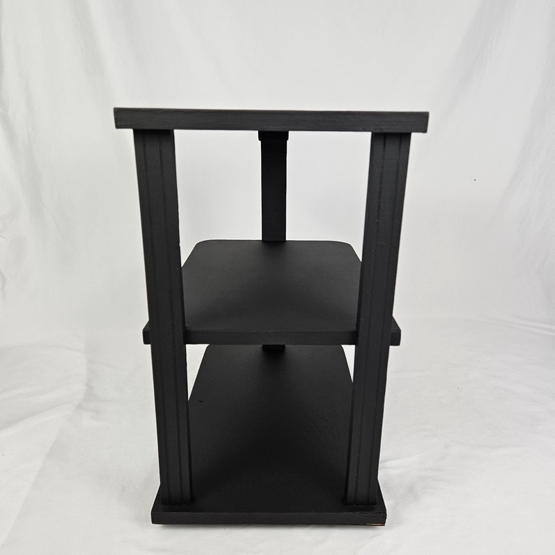 Vintage Art Deco Waterfall Bookshelf End Table 3 Tier Mid-Century Modern gallery