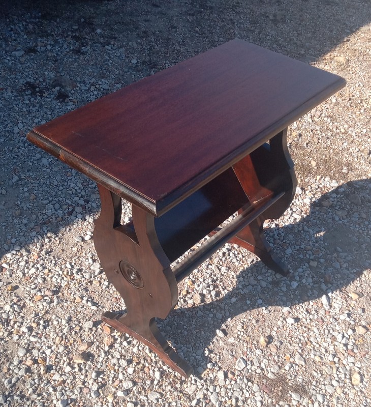 Mahogany Bookshelf Table / End Table (BST-45)