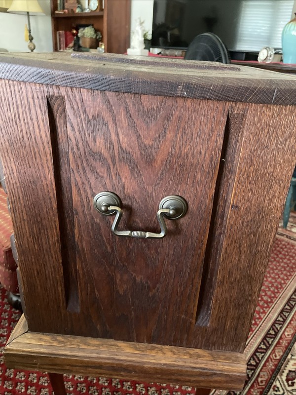 Apothecary One Of A Kind Hand Made Oak 5 Drawer Table Top Spool / Watch Makers C gallery
