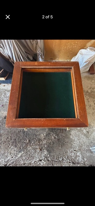 Wooden Coffee Table with Velvet Interior gallery