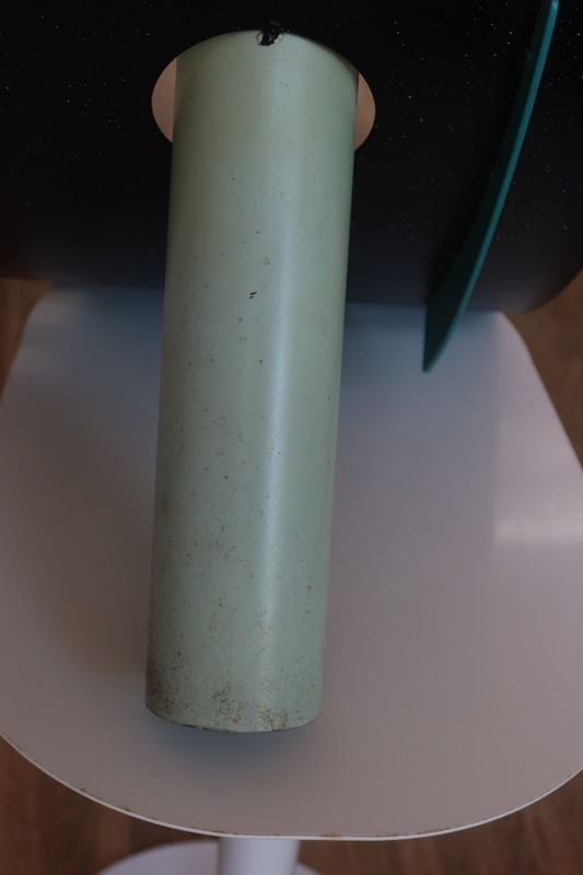 Postmodern Studio Teal and Blue Side Table by Michael Graham, 1987 gallery
