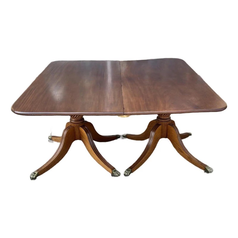 Vintage Double Pedestal Table