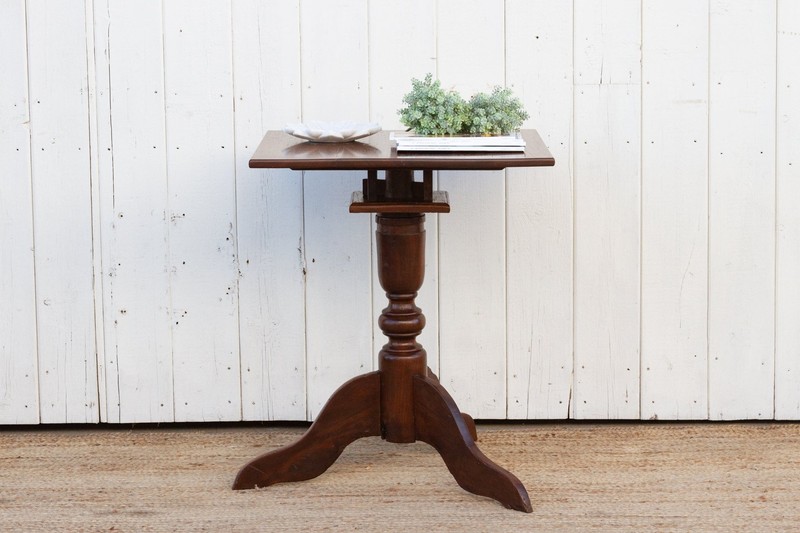 Antique French Colonial Square Cafe Table gallery