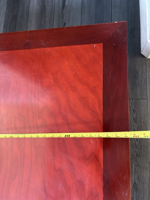 Vintage ASIAN KOREAN LOW PROFILE FOLDING LEGS WOODEN Dining COFFEE TEA TABLE gallery