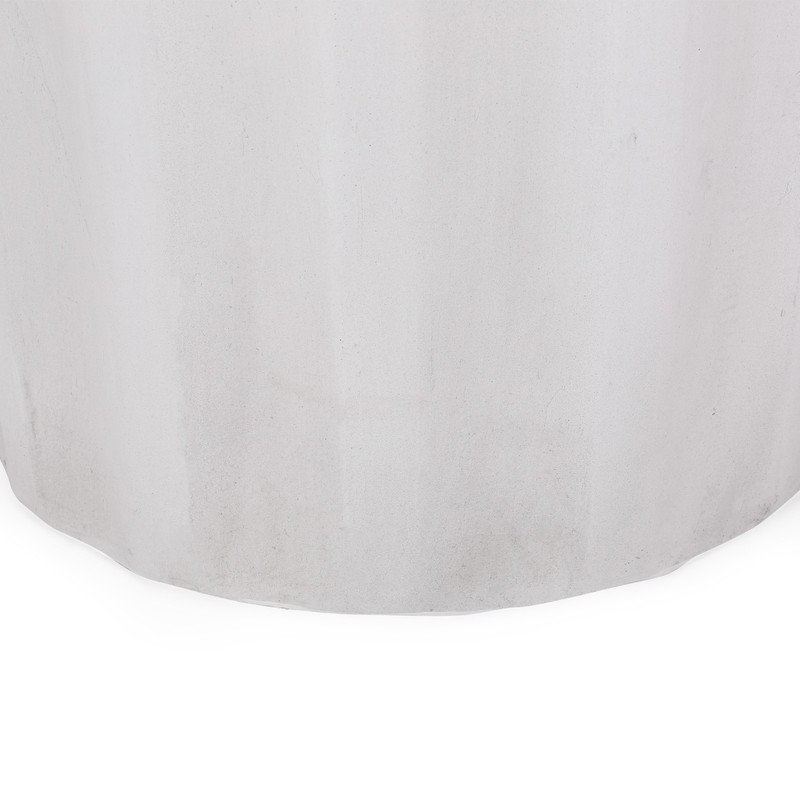 Outdoor LightWeight Concrete Side Table,Antique White End Talbe gallery