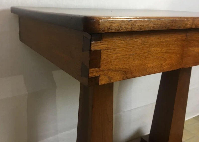 American Arts & Crafts Mahogany Side Table or Small Antique Wooden Desk gallery