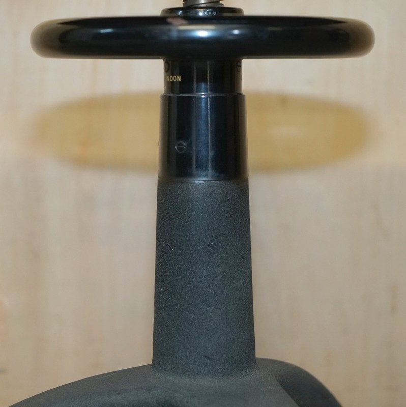 VINTAGE HAMBLIN LONDON LTD HEIGHT ADJUSTABLE OPTICIANS TABLE ON WHEELS gallery