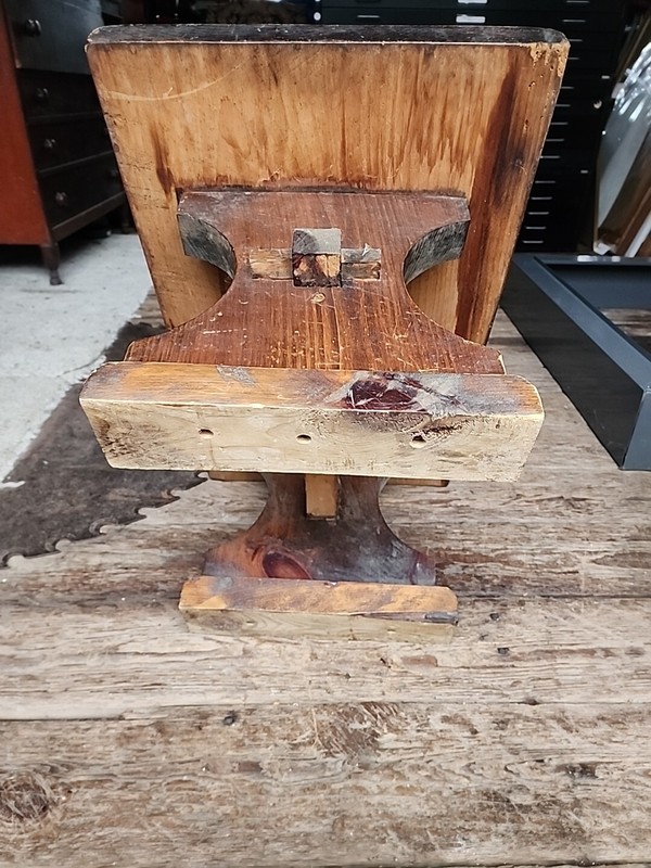 Vintage Solid Pine Log Cabin Ski lodge Side Table Or Bench One Of Pair gallery