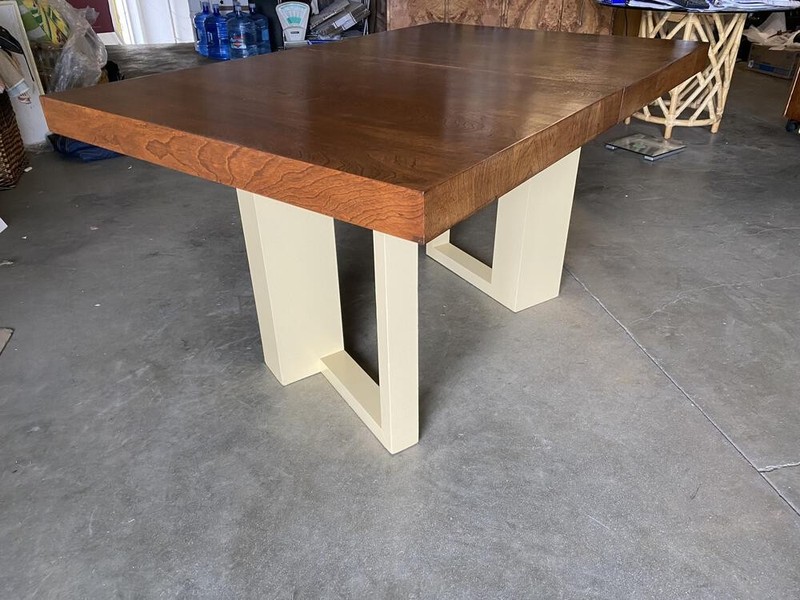 Mid-Century Paul Frankl Dining Table with Architectural Base gallery