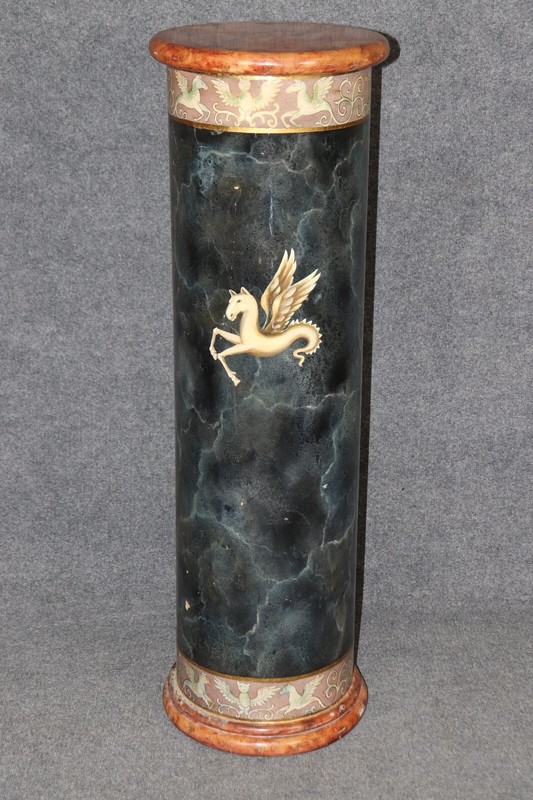 Superb Paint Decorated French Empire Neoclassical Pedestal Fern Stand