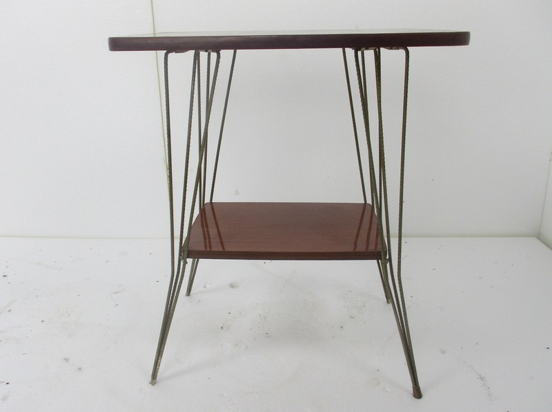 Small Vintage Authentic TV Stand Table Mid Century Modernist Stunning Funky Ra gallery