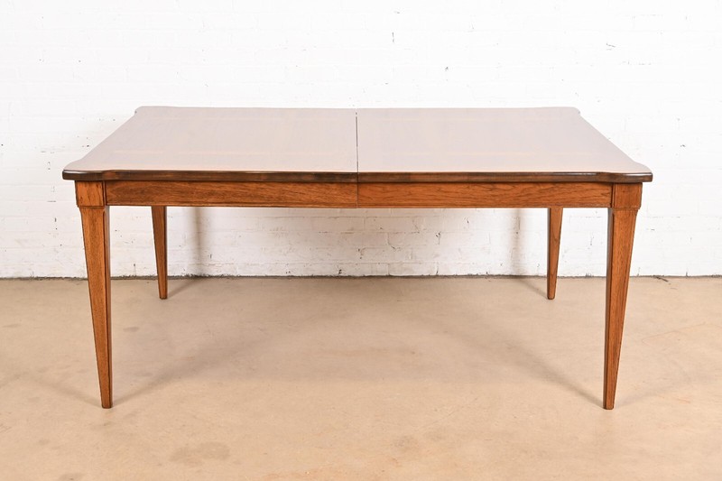 Thomasville French Regency Louis XVI Pecan Wood Dining Table, Refinished gallery