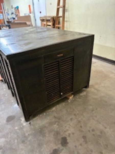 Vintage Hamilton All Steel Printers' Imposing Table Complete with Type Trays gallery