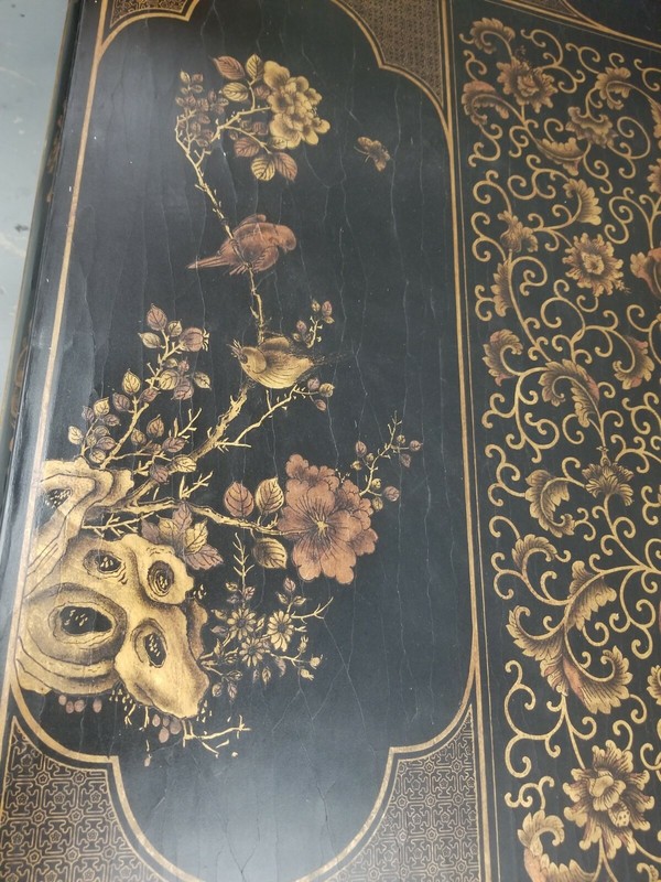 HAND PAINTED CHINOSERIE COFFEE TABLE NEW gallery