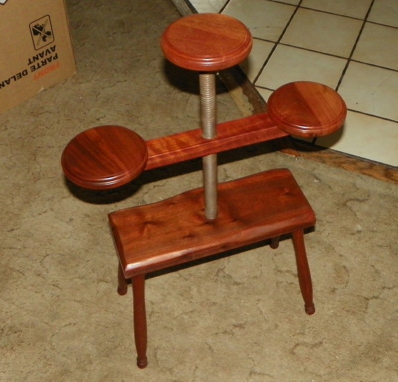 Solid Walnut Adjustable Plant Stand (PS67) gallery