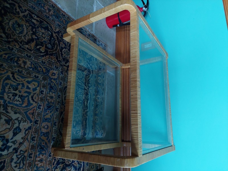 Vintage Handmade Wrapped Bamboo furniture set gallery