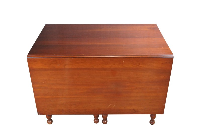 Willett Wildwood Cherry Dropleaf Gateleg Farmhouse Barley Twist Dining Table gallery