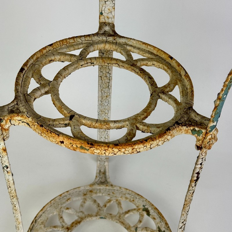 19th Century French Wrought Iron Round Guéridon / Bistro Table gallery