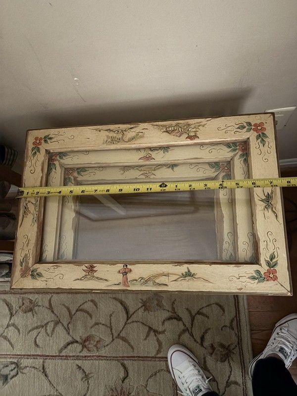 Set of 3 Vintage 20th C ENGLISH REGENCY Style CHINOISERIE Stack NESTING TABLES gallery