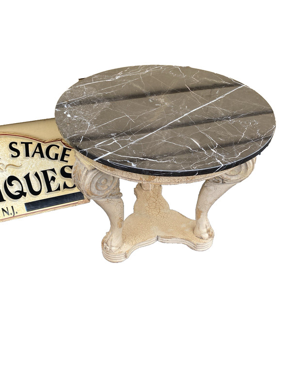 65705 Marble Top Lamp Table Stand gallery