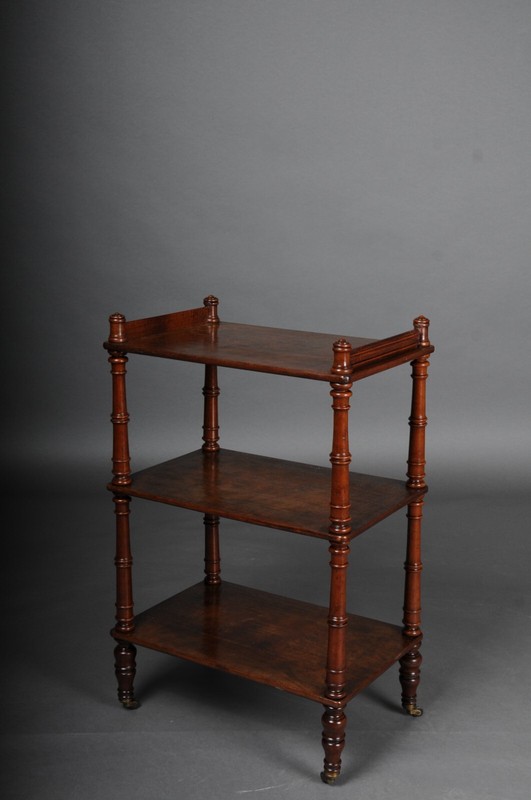 Classic English Side Table/Etagere, Mahogany Circa 1890.