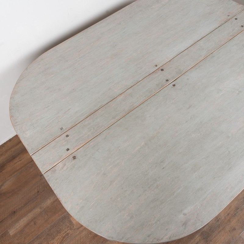 Early 19th Century Swedish Painted Pine Drop-Leaf Table Gate Leg Console gallery