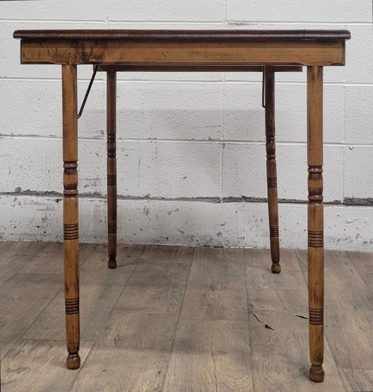 Antique American Folding Work Table Accent Table Sewing Table gallery