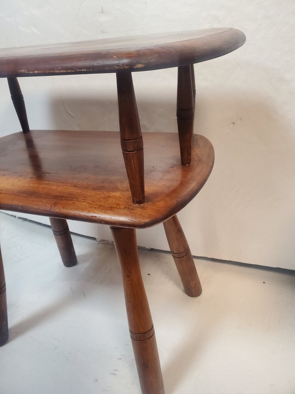 Vintage American Maple 2 Tier Accent Side Table gallery