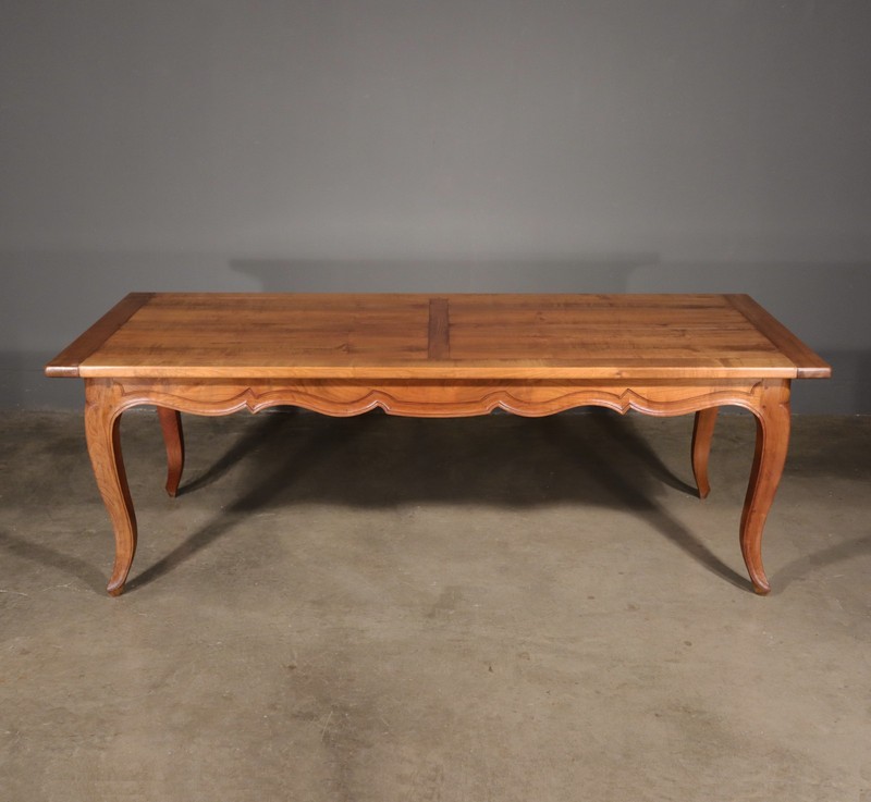 Vintage French Provencal Farm Table/Desk/Dining Table in Solid Cherry Wood gallery