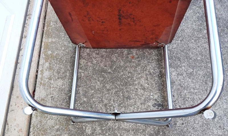 COOL BAUAUS MACHINE AGE ART DECO 2 TIER TABLE WOLFGANG HOFFMANN?, GILBERT ROHDE? gallery