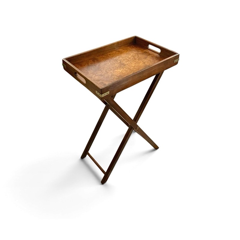 Butler Tray Table with Folding Stand by Bluff City Furniture Vintage Decor